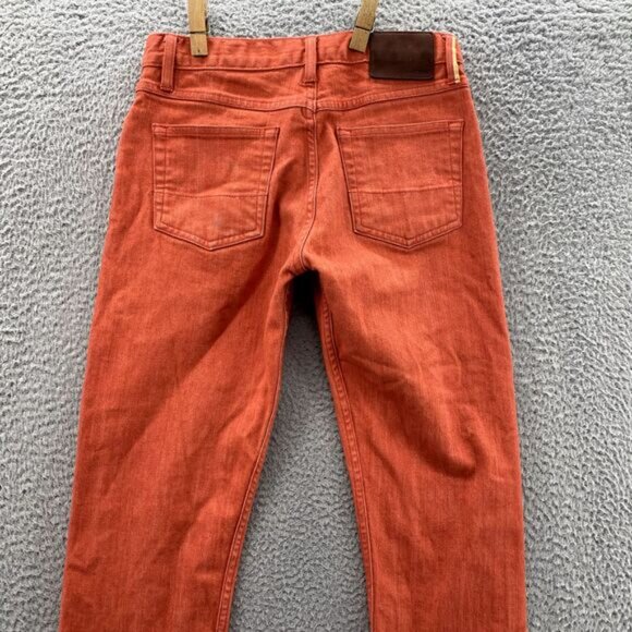 Gustin Selvedge Jeans Men's 28 x 32* Orange Slim California Raw Button Fly Denim - Picture 11 of 13